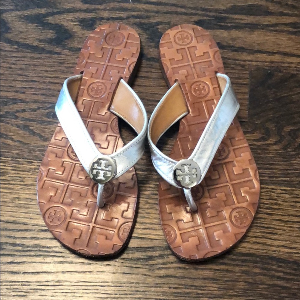 Tory Burch Silver Sandal